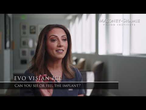 Can I feel the EVO ICL implant?