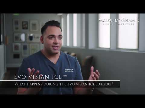 What happens during the EVO ICL surgery?